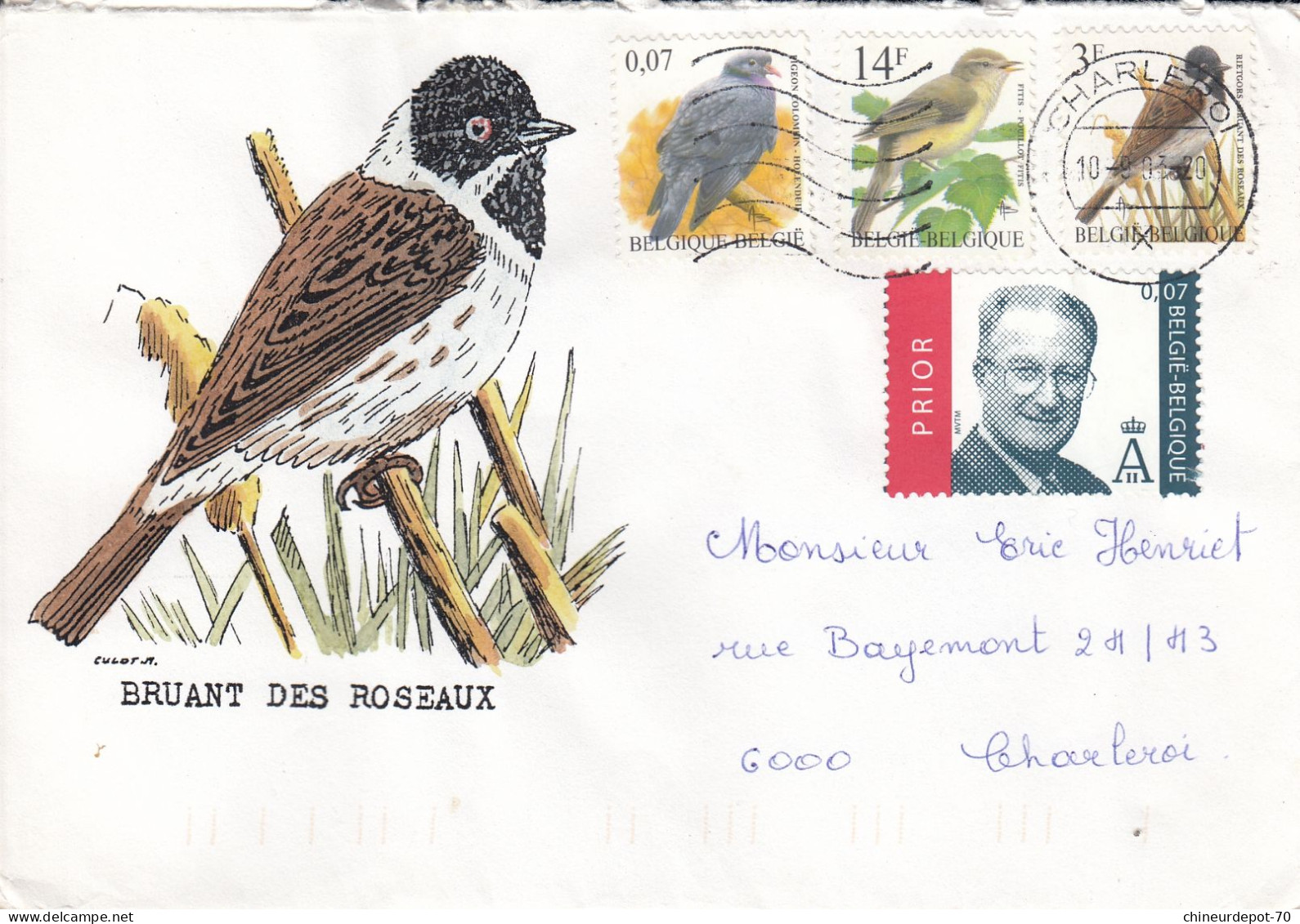 OISEAUX BUZIN  BRUANT DES ROSEAUX - 1985-.. Vogels (Buzin)