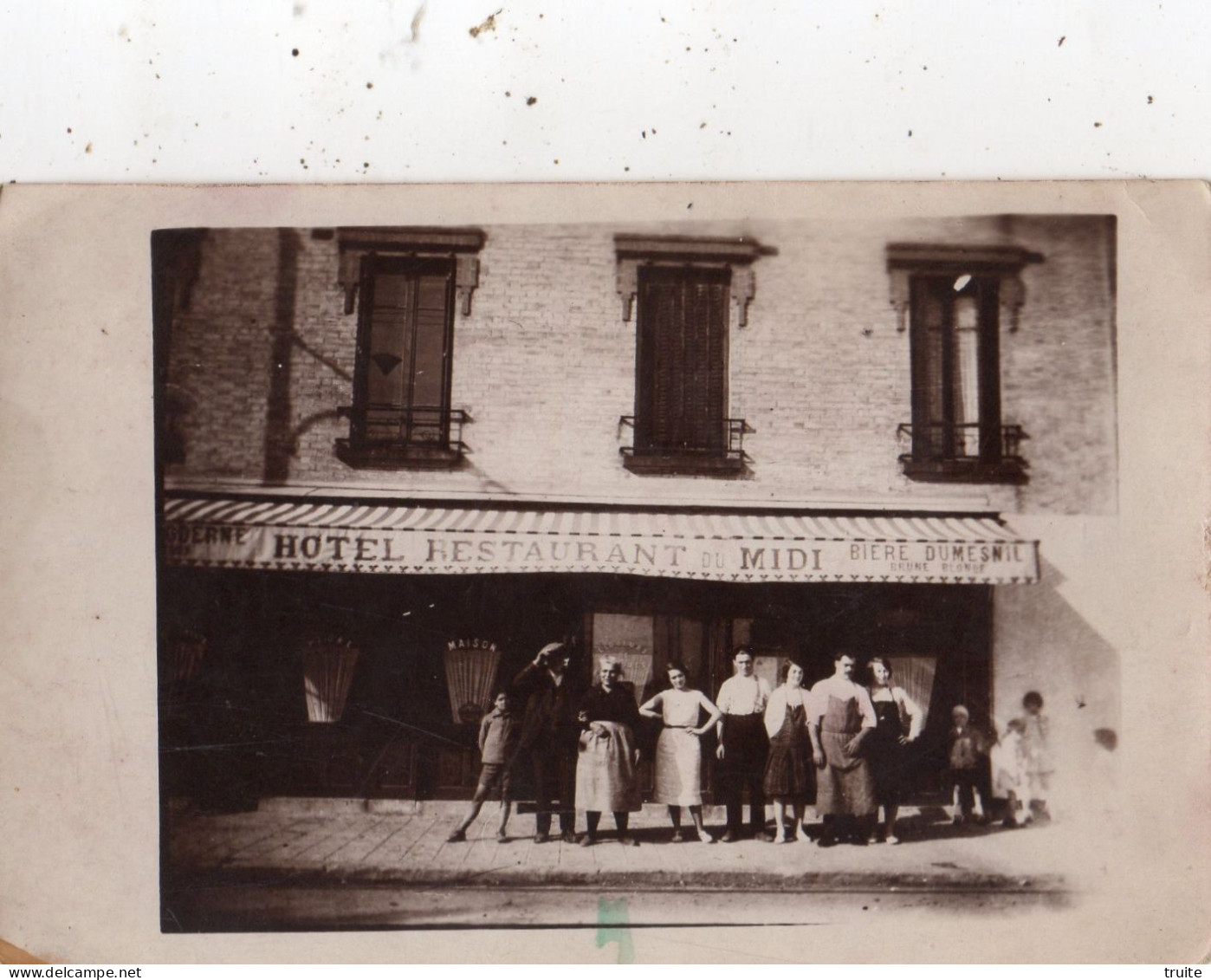 GENNEVILLIERS " HOTEL RESTAURANT DU MIDI " ( CARTE PHOTO ) - Gennevilliers