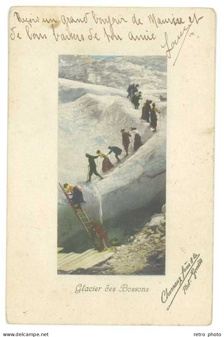 Cpa Glacier Des Bossons - Chamonix-Mont-Blanc