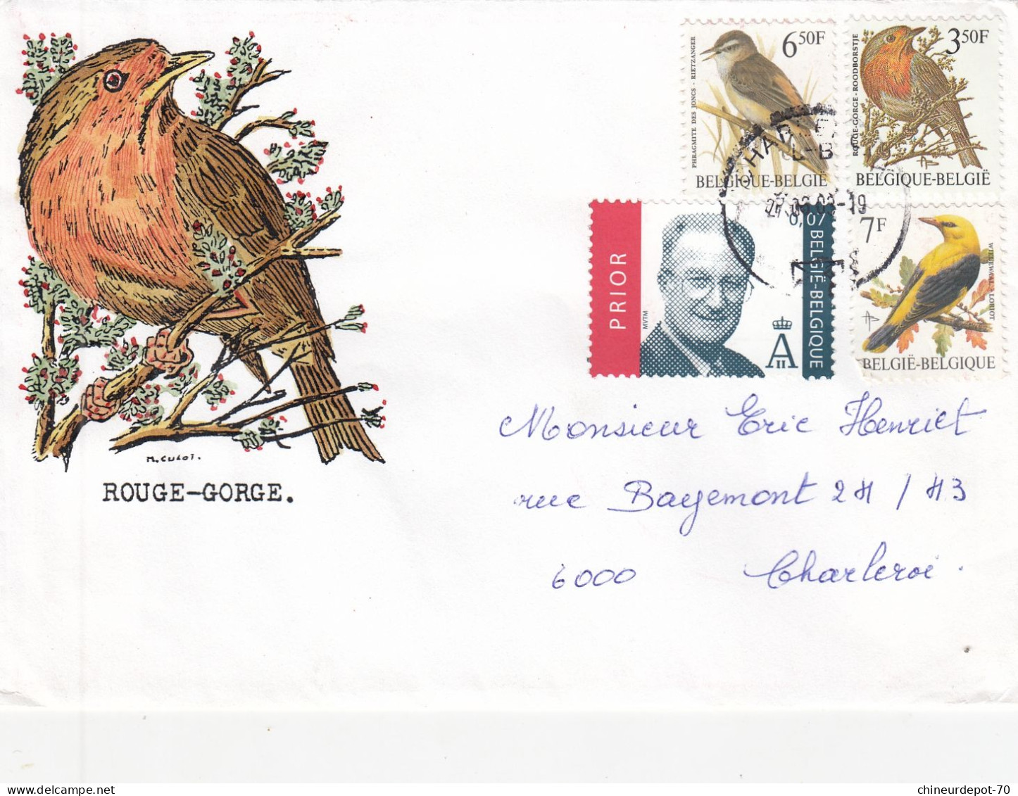 OISEAUX BUZIN  ROUGE GORGE - 1985-.. Vögel (Buzin)