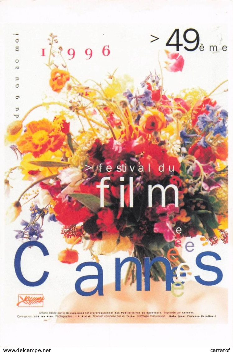 49ème Festival Du Film De CANNES . 1996 - Publicité