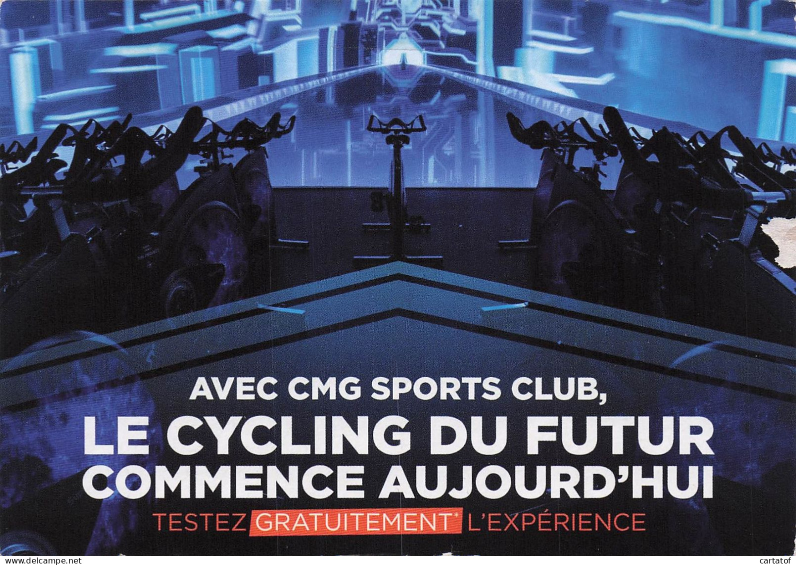 Pub CMG SPORTS CLUB .  LE CYCLING SU FUTUR - Publicité