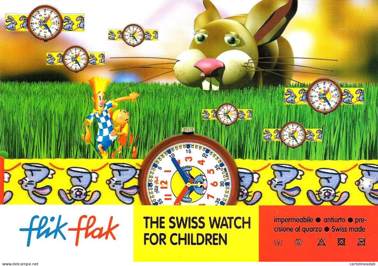 [MD9387] CPM - OROLOGIO FLIK FLAK COLLECTION 2000 SWISS MADE - PROMOCARD 1599 - PERFETTA - Non Viaggiata - Publicidad