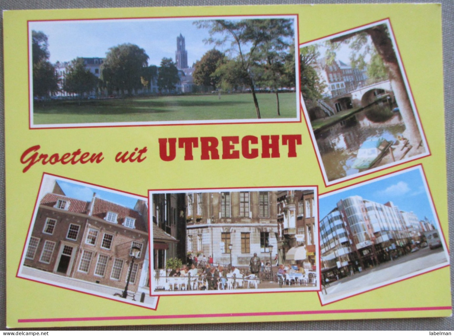 HOLLAND NETHERLAND UTRECHT CITY CENTER MULTI VIEW POSTCARD CARTOLINA ANSICHTSKARTE CARTE POSTALE POSTKARTE CARD KARTE - Utrecht