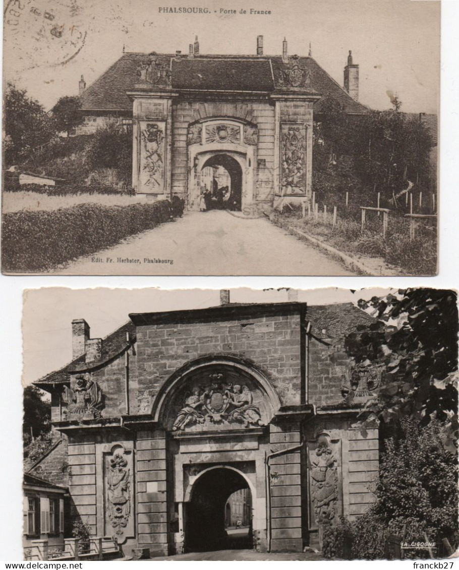 57 - Phalsbourg - Porte De FRance - Porte D'Allemagne - 2 Cartes - Phalsbourg