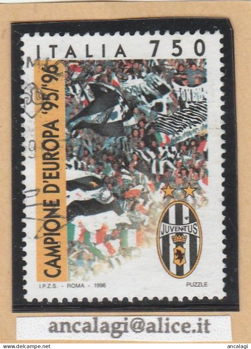 USATI ITALIA 1996 - Ref.0753 "JUVENTUS CAMPIONE D'EUROPA" 1 Val. - - 1991-00: Oblitérés