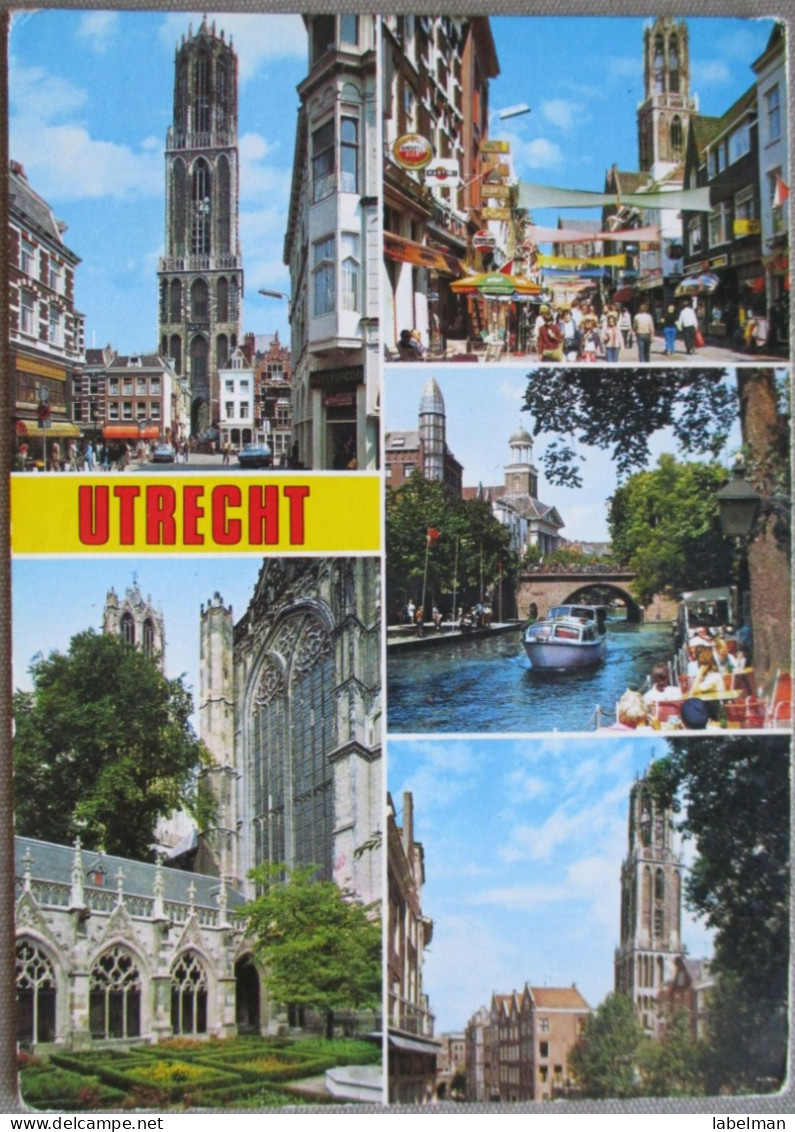 HOLLAND NETHERLAND UTRECHT CITY CENTER MULTI VIEW POSTCARD CARTOLINA ANSICHTSKARTE CARTE POSTALE POSTKARTE CARD KARTE - Utrecht