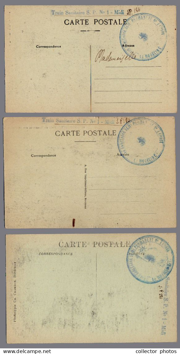 Bordeaux, France. 1900s. Set Of 3 Unused Genuine Postcards [de42671] - Collections & Lots