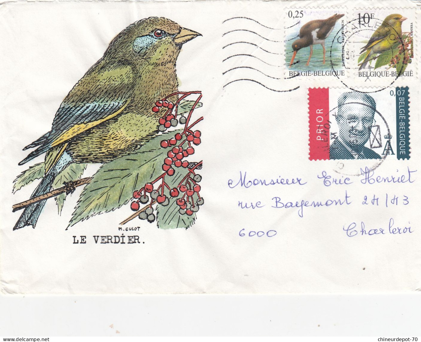 OISEAUX BUZIN  LE VERDIER - 1985-.. Birds (Buzin)