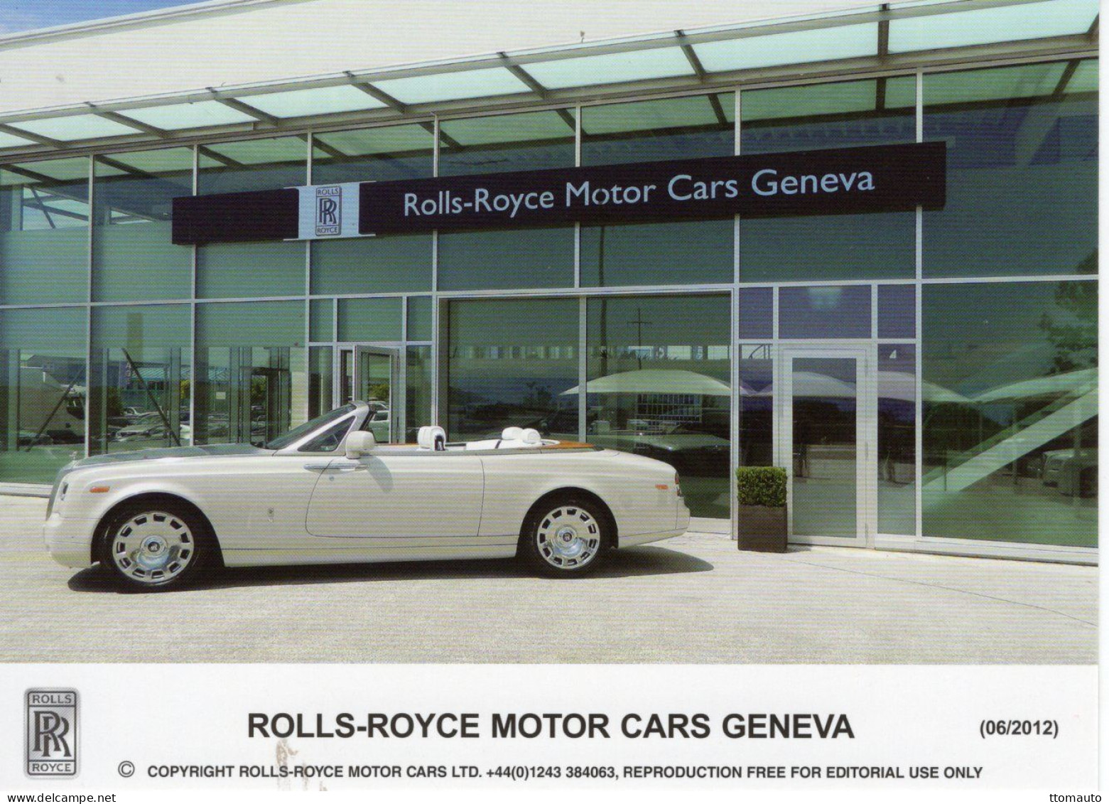 Rolls-Royce Motor Cars Geneva  - Publicité D'epoque 2012 - CPM - Voitures De Tourisme