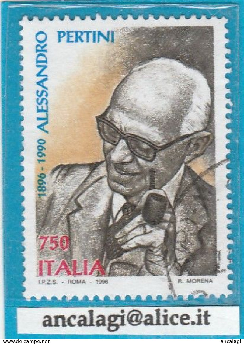 USATI ITALIA 1996 - Ref.0754 "SANDRO PERTINI" 1 Val. - - 1991-00: Gebraucht