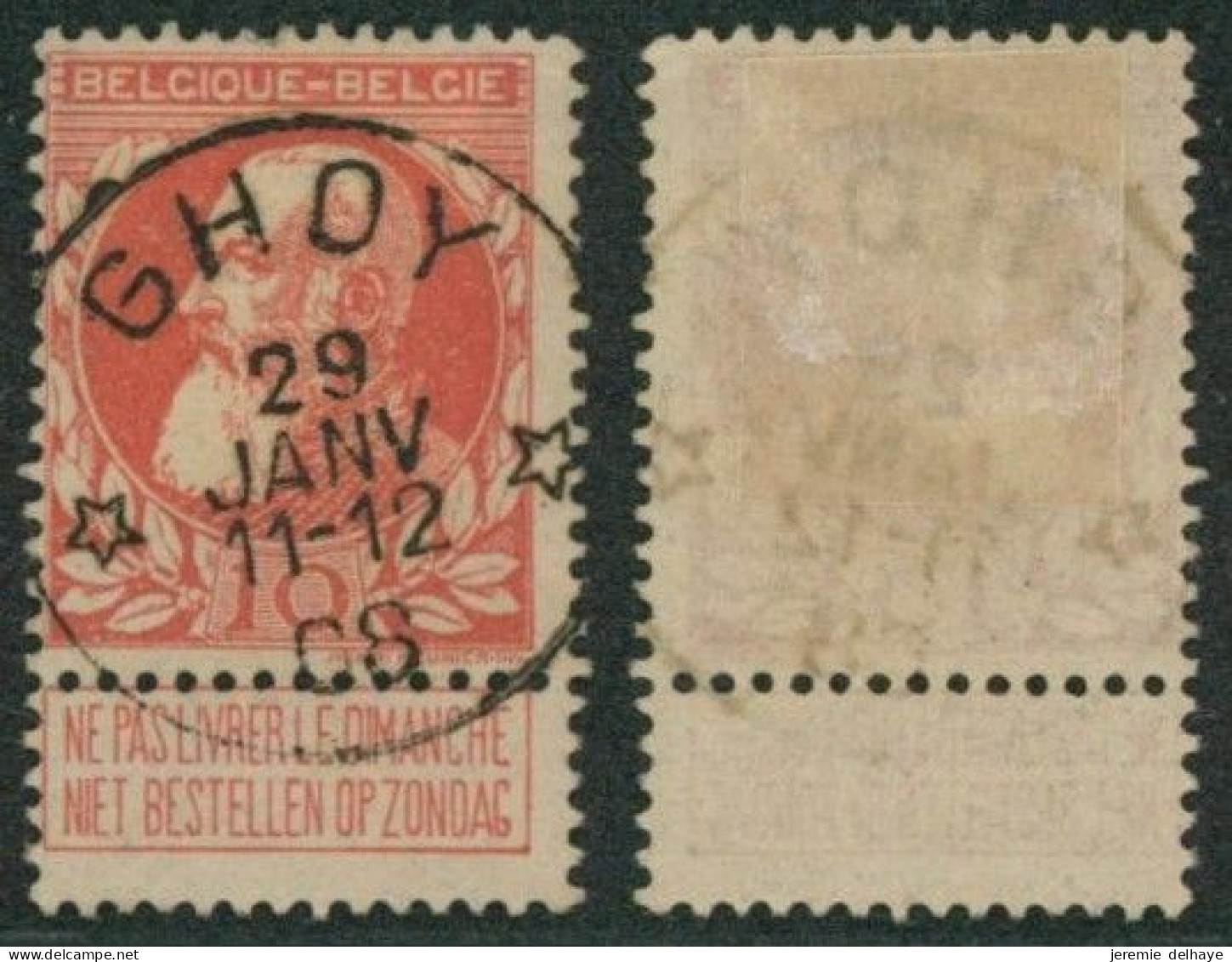 Grosse Barbe - N°74 Obl Relais "Ghoy"  // (AD) - 1905 Grove Baard