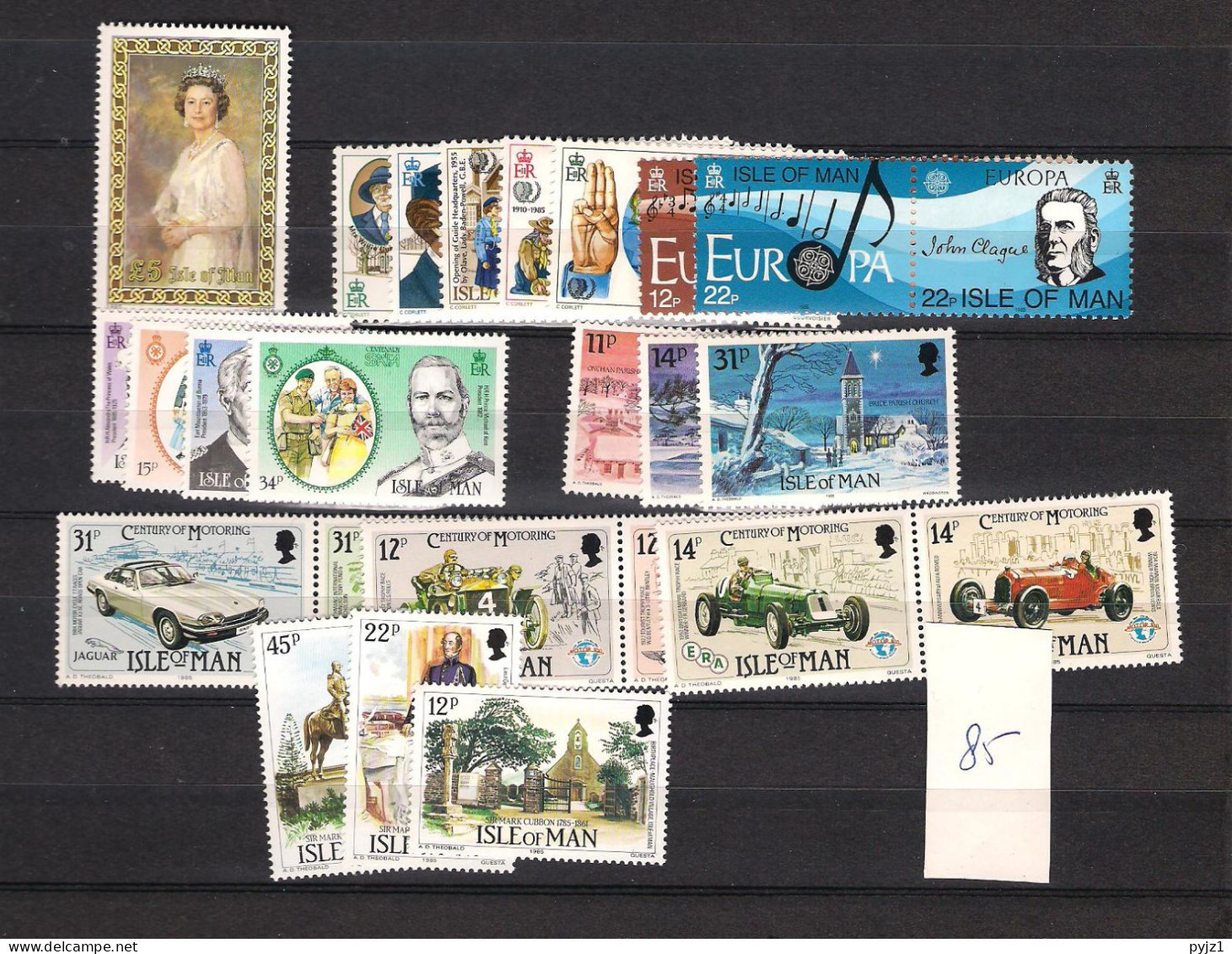 1985 MNH Isle Of Man, Year Collection, Postfris** - Man (Eiland)