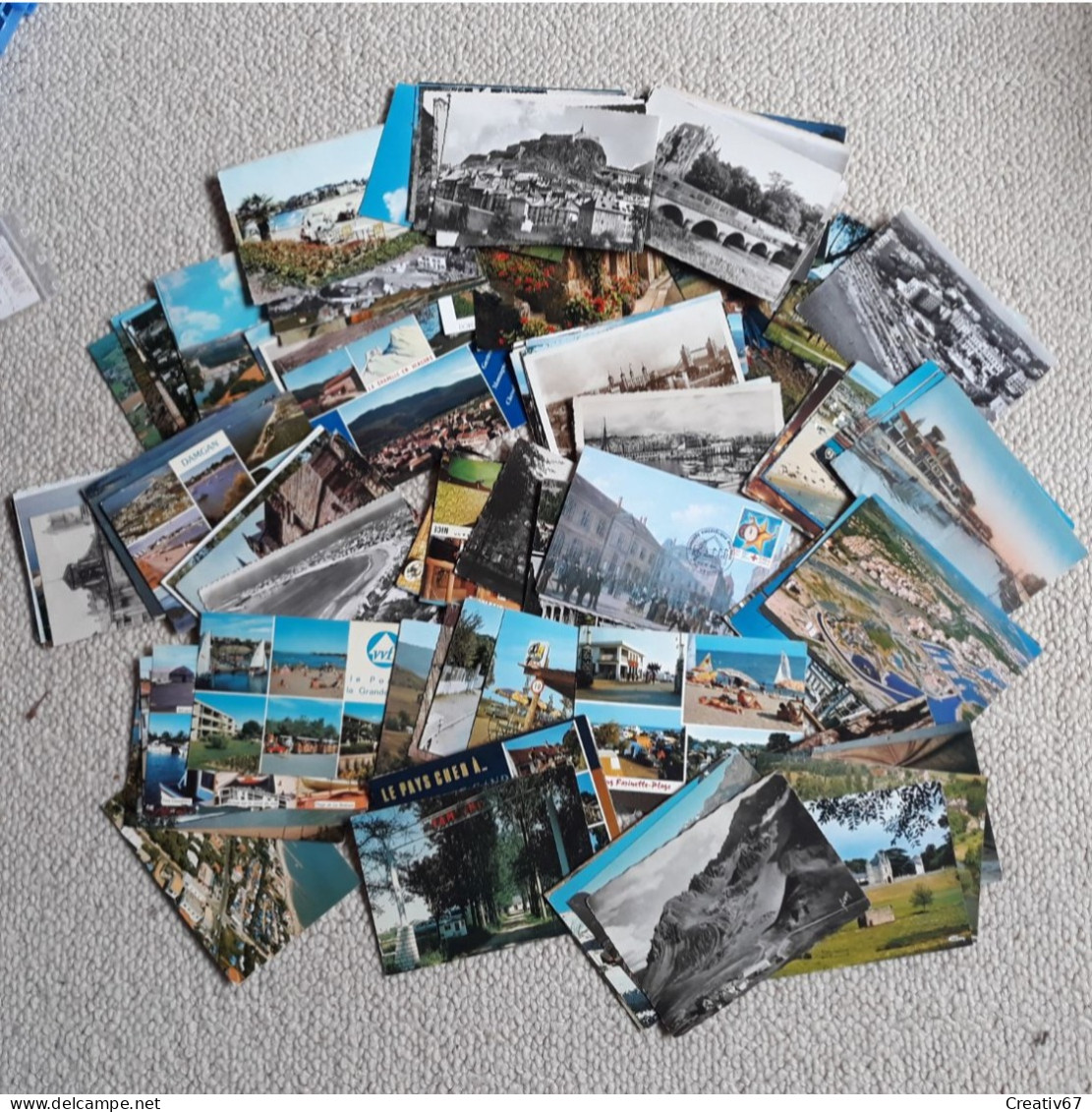 Lot De 1000 Cartes Postales Europe Et Monde - 500 Karten Min.