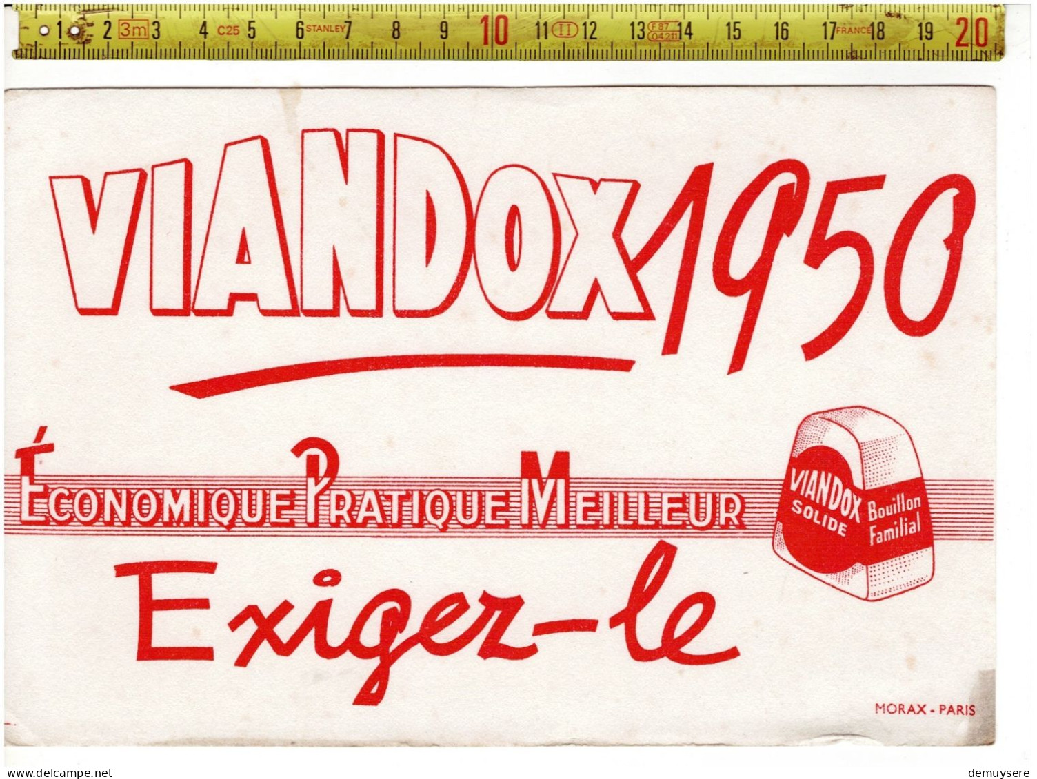 SOLDE 2024 ( BUVARD ? )  VIANDOX 1950 ECONOMIQUE PRATIQUE MEILLEUR - Publicités