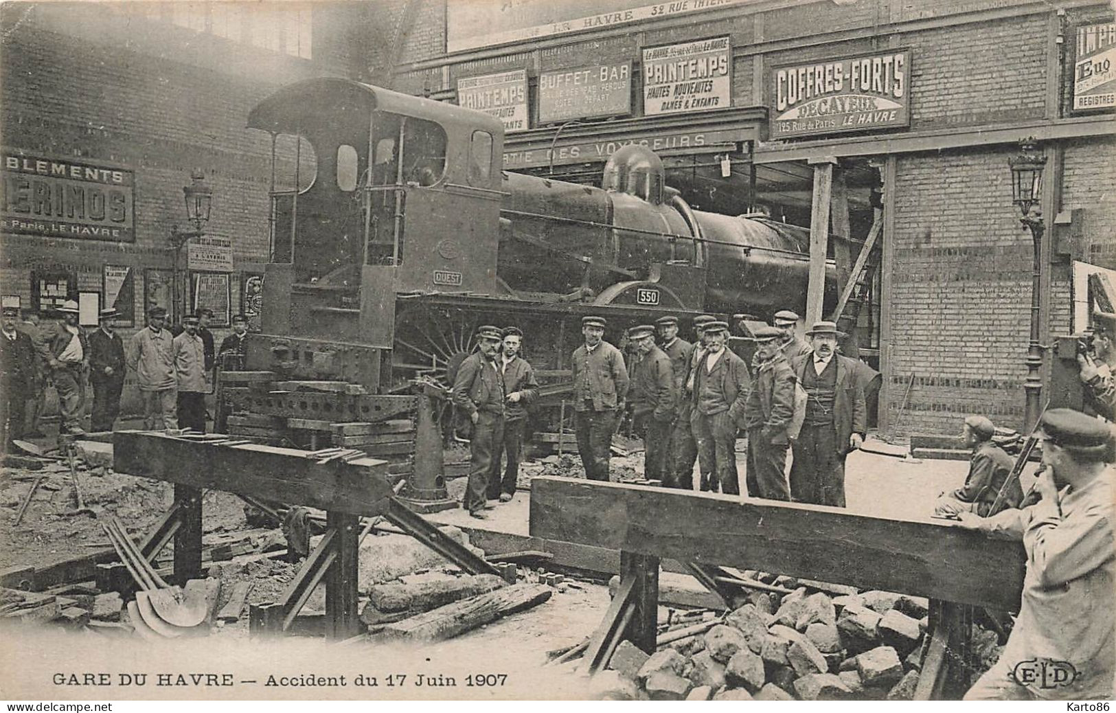 Le Havre * La Gare * Accident De Train Du 17 Juin 1907 * Ligne Chemin De Fer * Catastrophe - Bahnhof