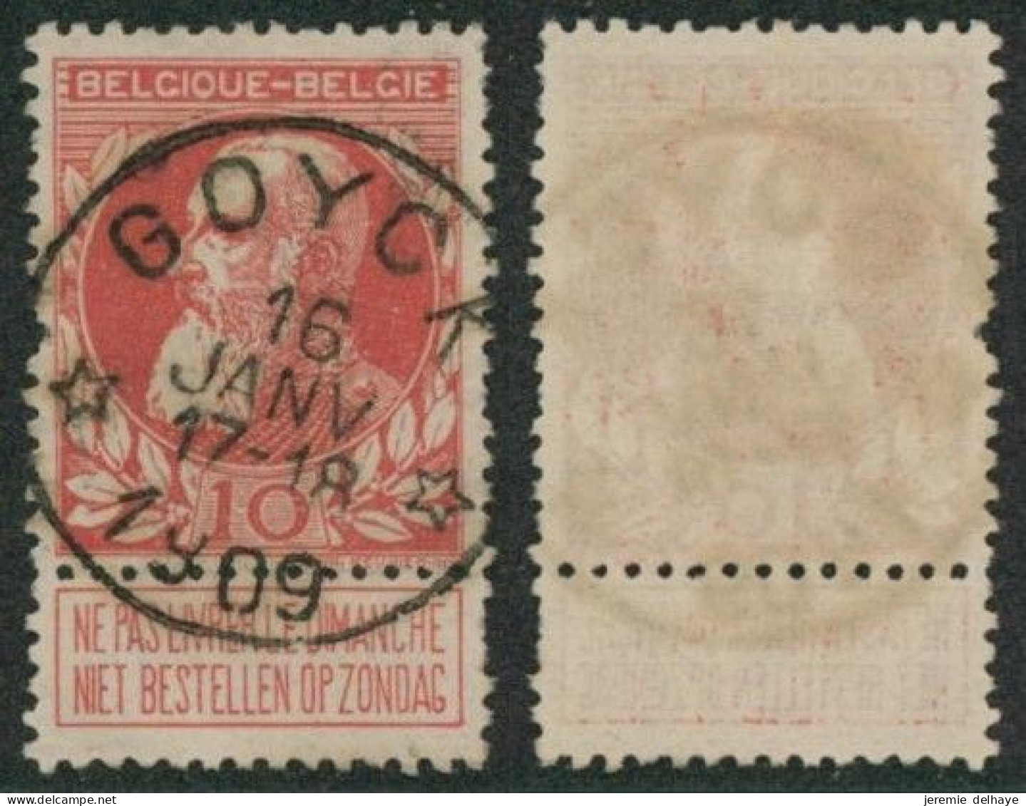 Grosse Barbe - N°74 Obl Relais "Goyck"   // (AD) - 1905 Grosse Barbe