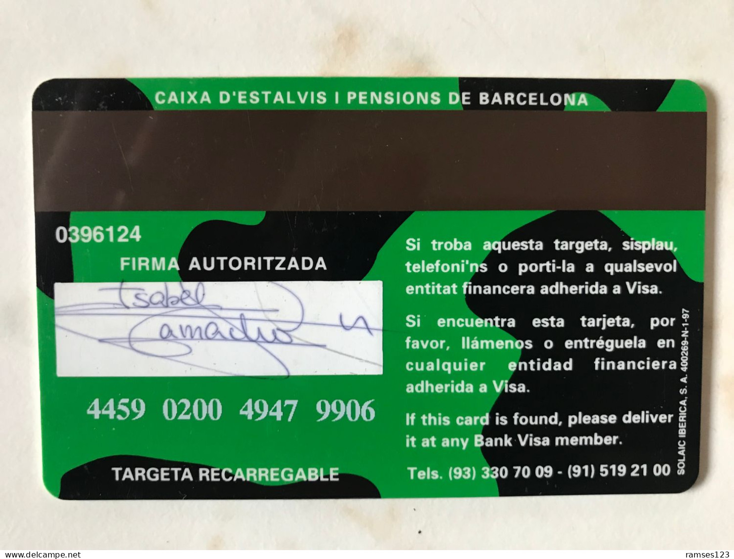 RARE   VISA  CASH    VACHE    COW - Collezioni