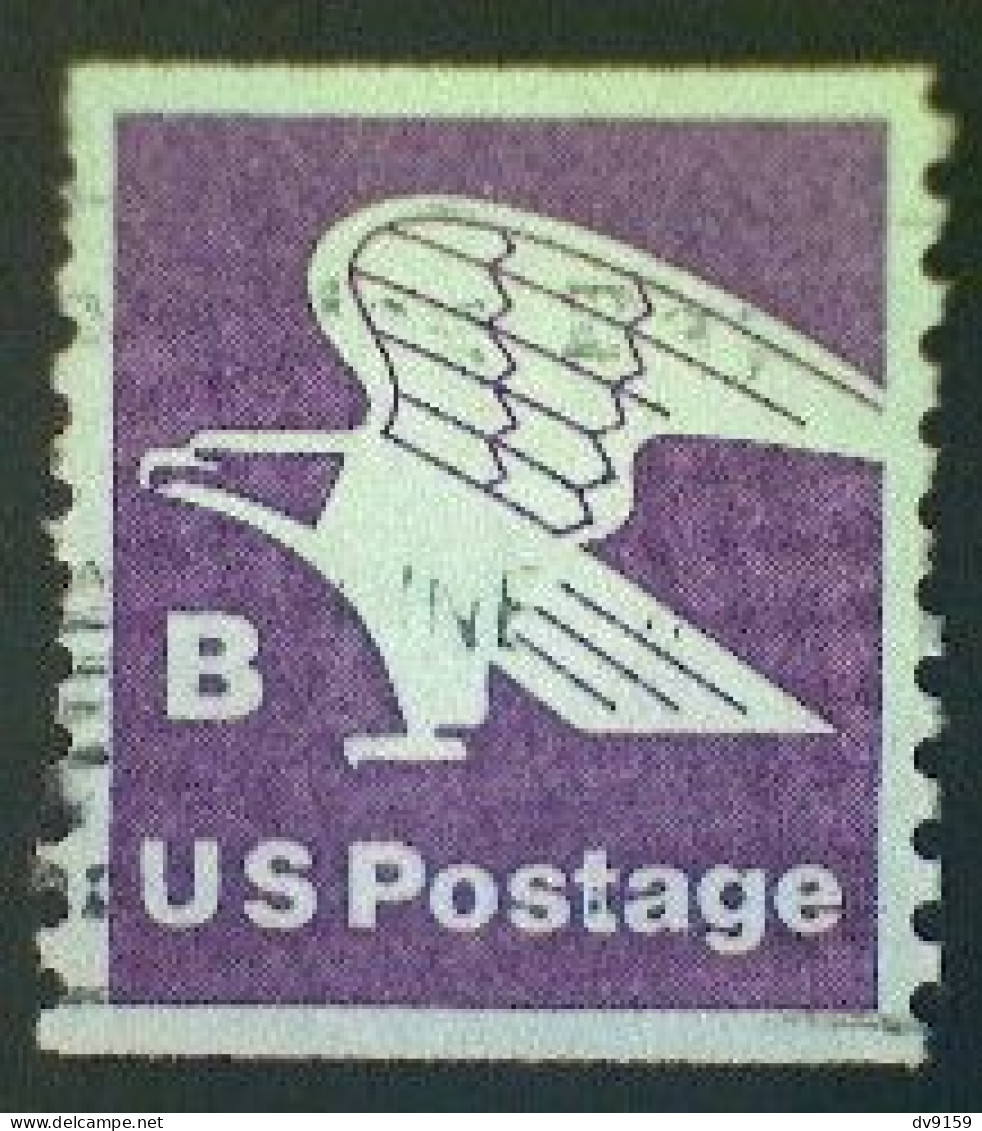 United States, Scott #1820, Used(o), 1981, Rate Change "B" Eagle , (18¢), Violet - Gebraucht