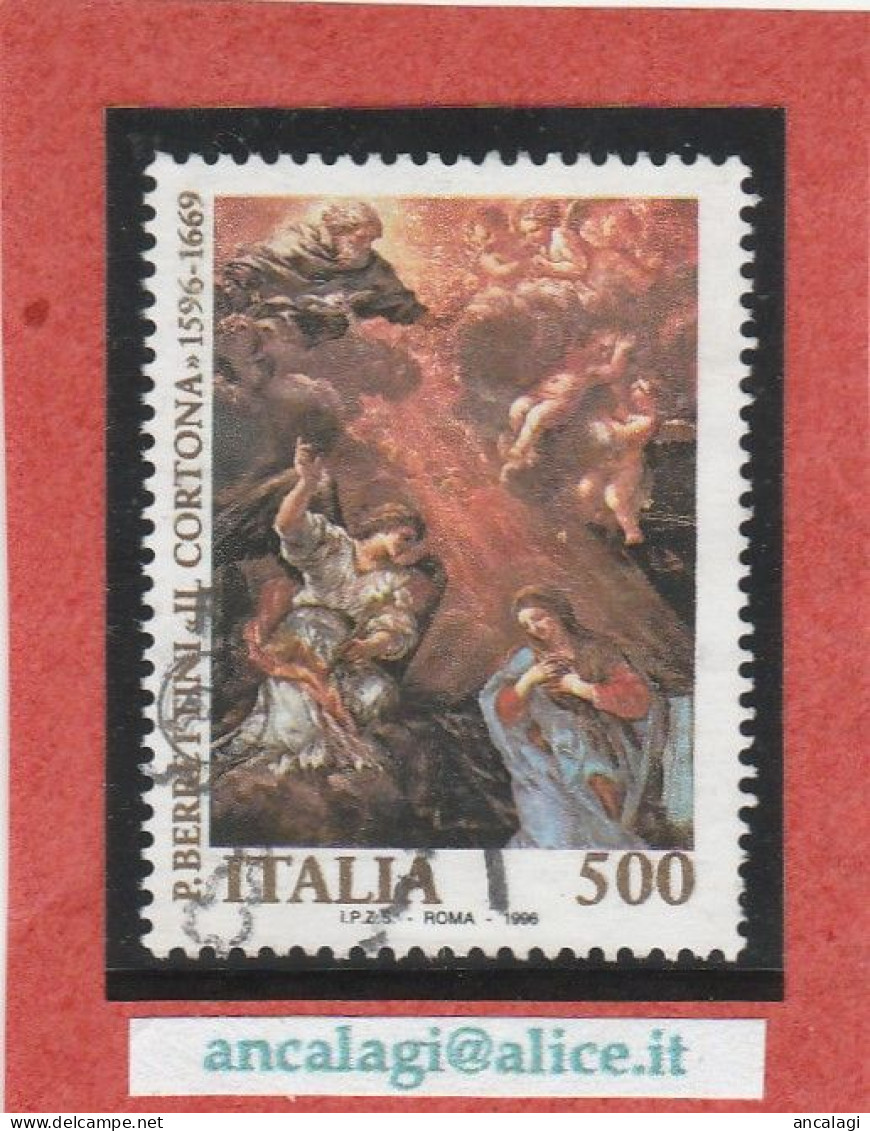 USATI ITALIA 1996 - Ref.0756 "PIETRO BERRETTINI, IL CORTONA" 1 Val. - - 1991-00: Afgestempeld