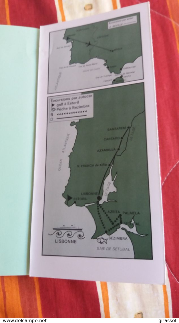 PROGRAMME BALLADE PORTUGAISE ET ECOSSAISE  PLUS GRAND PAQUEBOT DU MONDE  FRANCE 13 AU  22 MAI 1973 FORMAT 24 11 CM - Programma's
