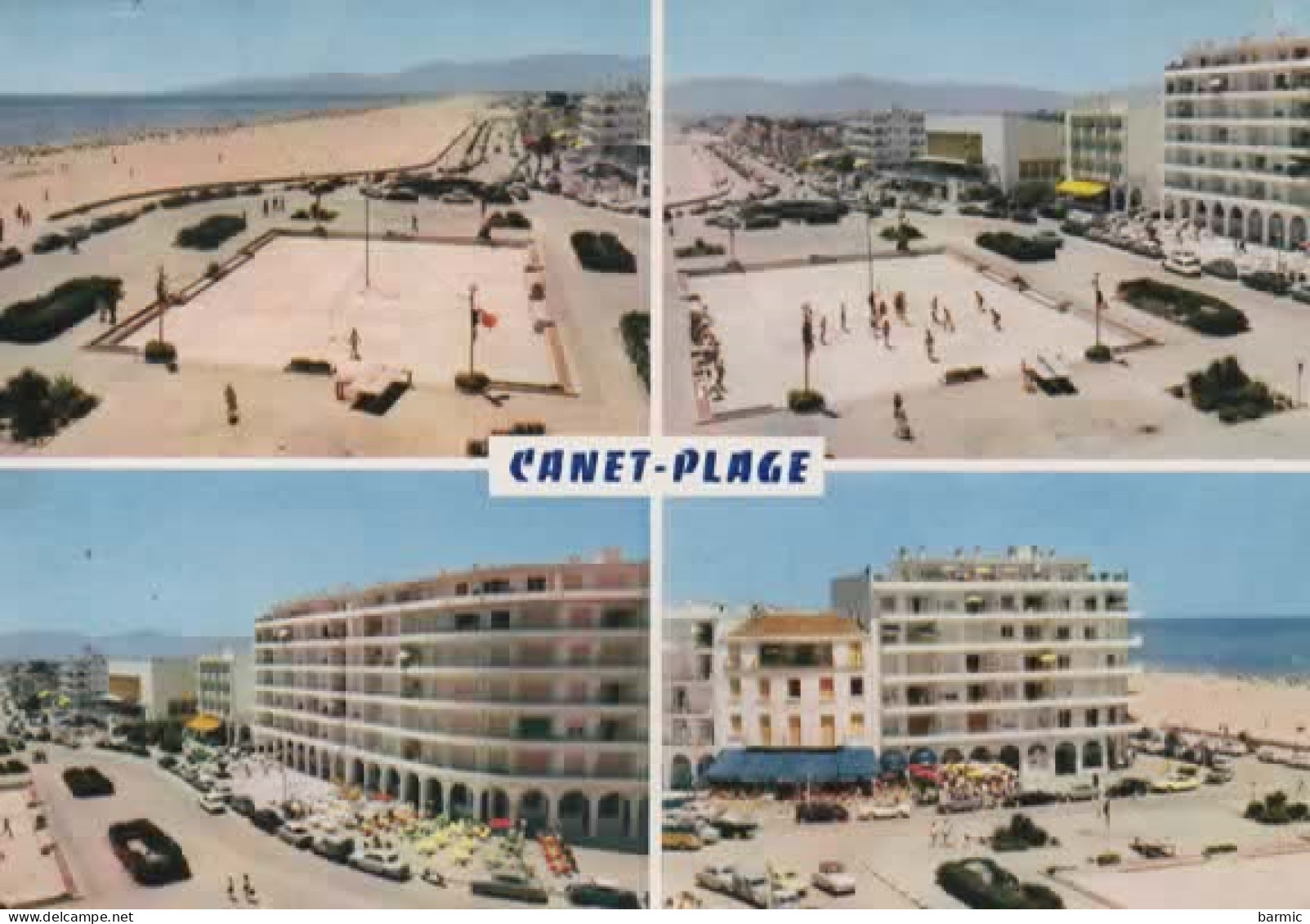 CANET PLAGE, MULTIVUE, PLAGE RADIEUSE, LE CASINO, LES NOUVEAUX IMMEUBLES, LE PLAZZA COULEUR  REF 15616 - Canet Plage