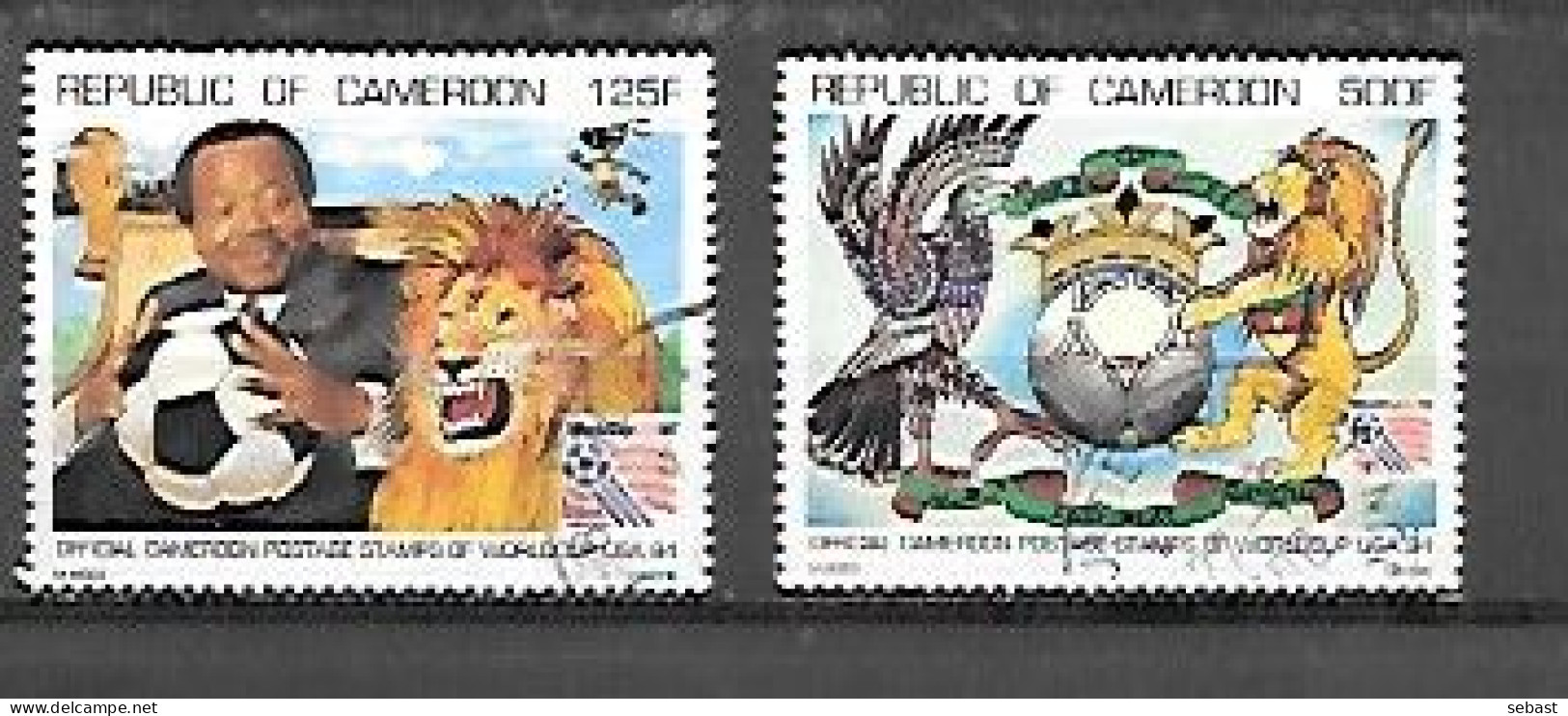 TIMBRE OBLITERE DU CAMEROUN DE 1994 N° MICHEL 1210 1213 - Kamerun (1960-...)