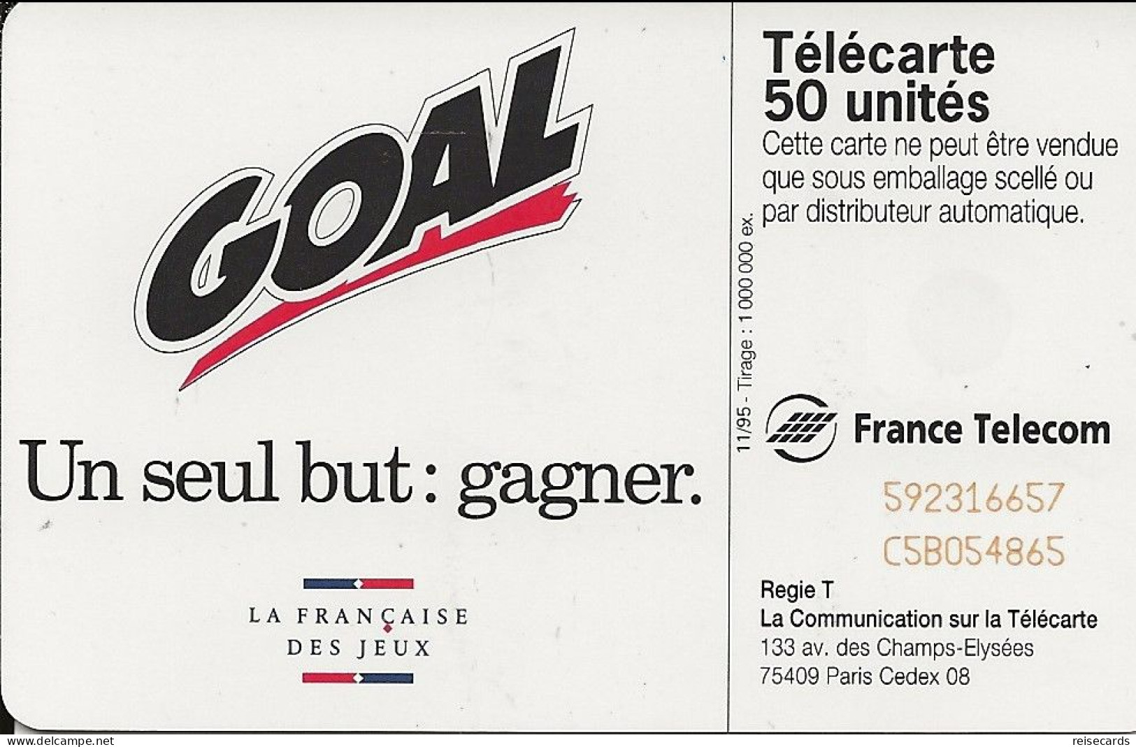 France: France Telecom 11/95 F603 Goal - 1995