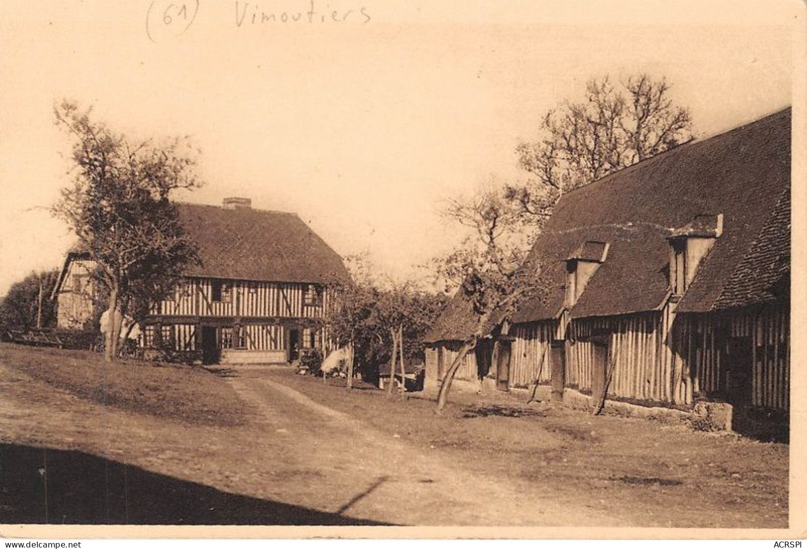 VIMOUTIER Vieille Ferme Normande Construction A Colombage 10(scan Recto-verso) MA1416 - Vimoutiers