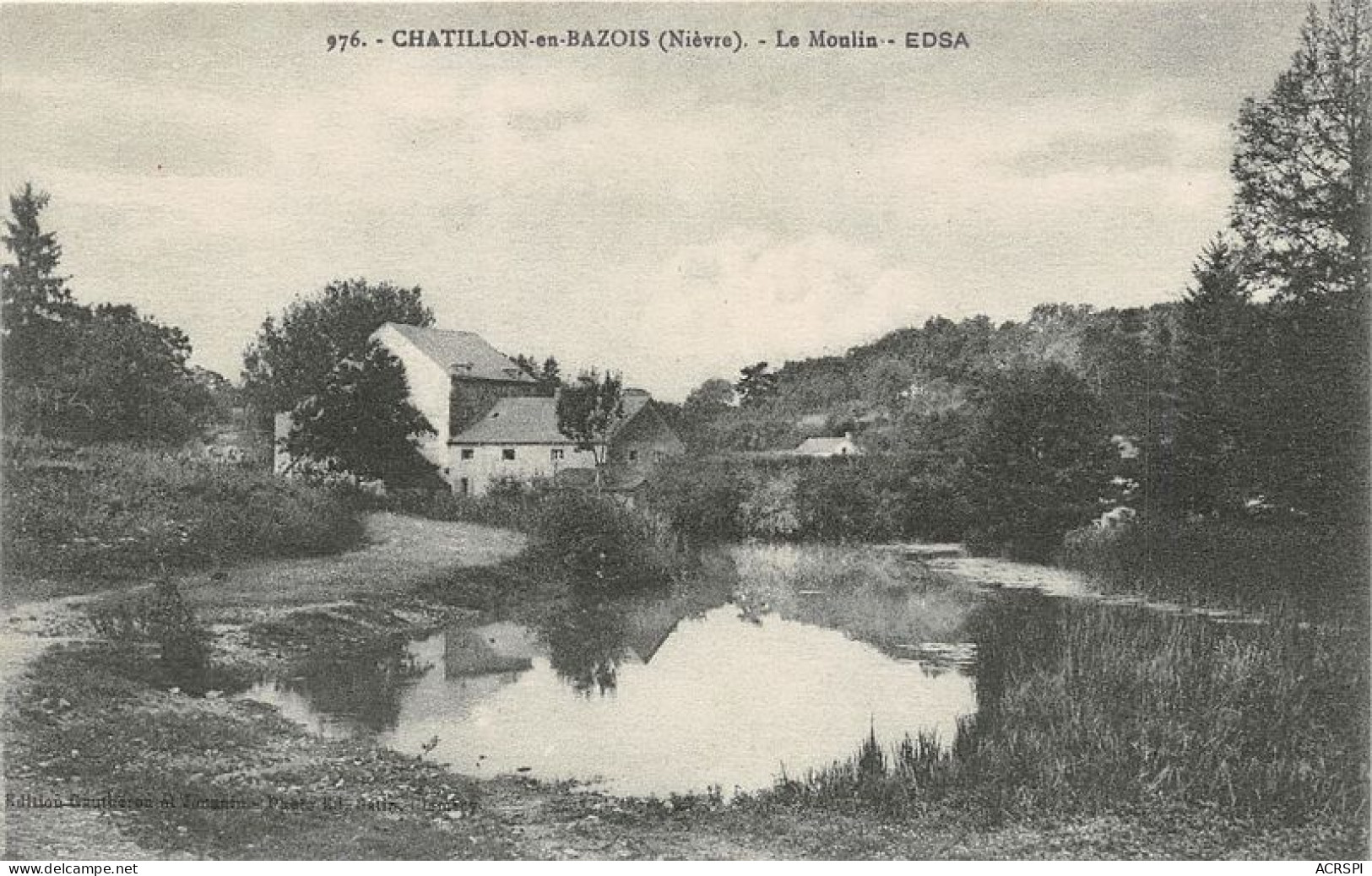 CHATILLON EN BAZOIS Le Moulin 1(scan Recto-verso) MA1414 - Chatillon En Bazois