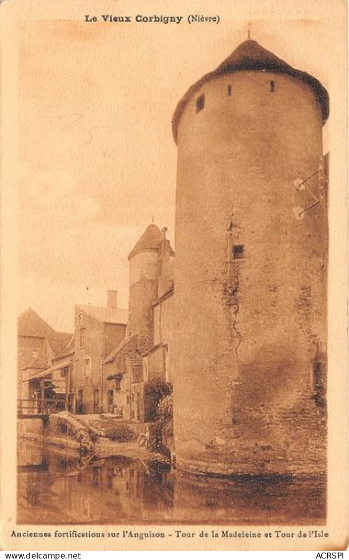 Le Vieux  CORBIGNY Ancienne Fortificationns Sur L Anguison Tour De La Madeleine 14(scan Recto-verso) MA1414 - Corbigny