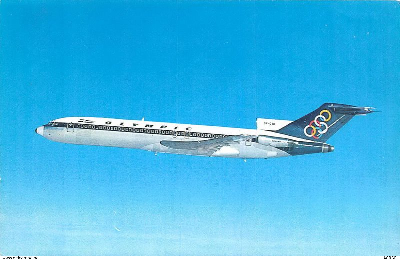 OLYMPIC AIRWAYS BOEING 727 200 28(scan Recto-verso) MA1409 - 1946-....: Era Moderna