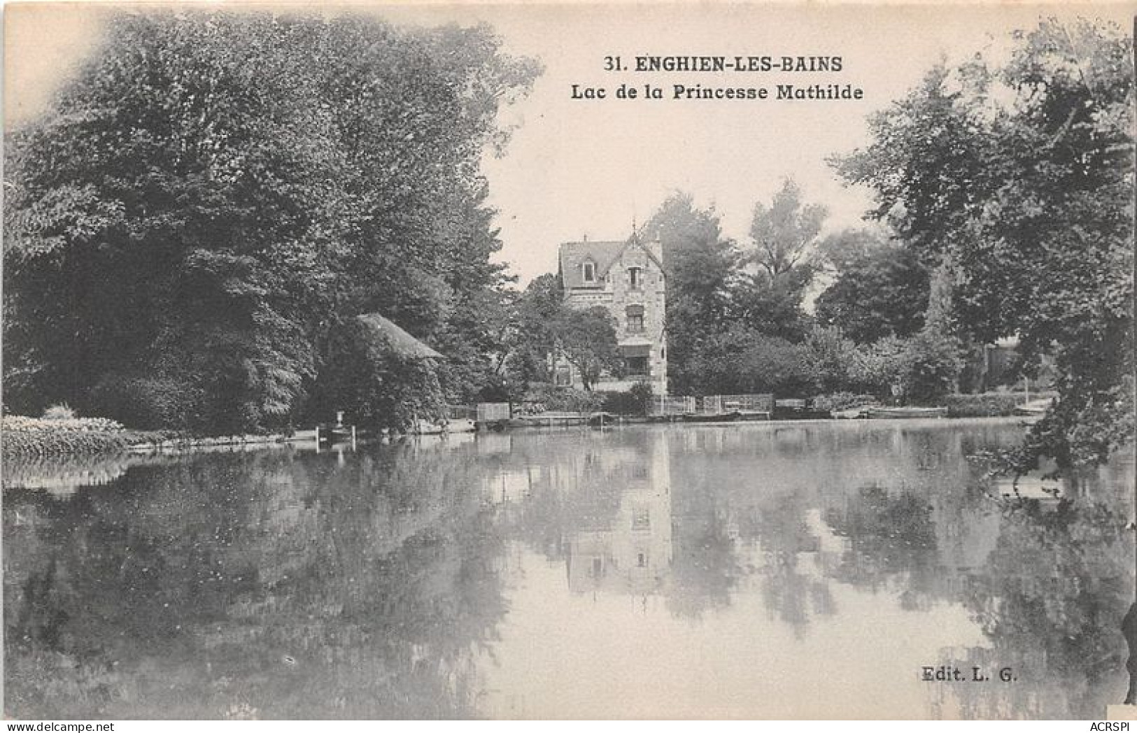 ENGHIEN LES BAINS Lac De La Princesse Mathilde 4(scan Recto-verso) MA1408 - Enghien Les Bains