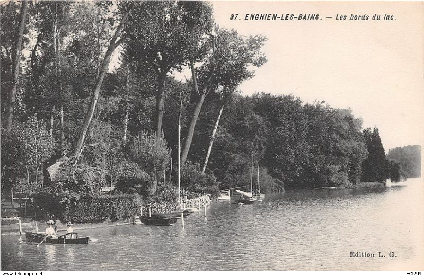 ENGHIEN LES BAINS Les Bords Du Lac 8(scan Recto-verso) MA1408 - Enghien Les Bains