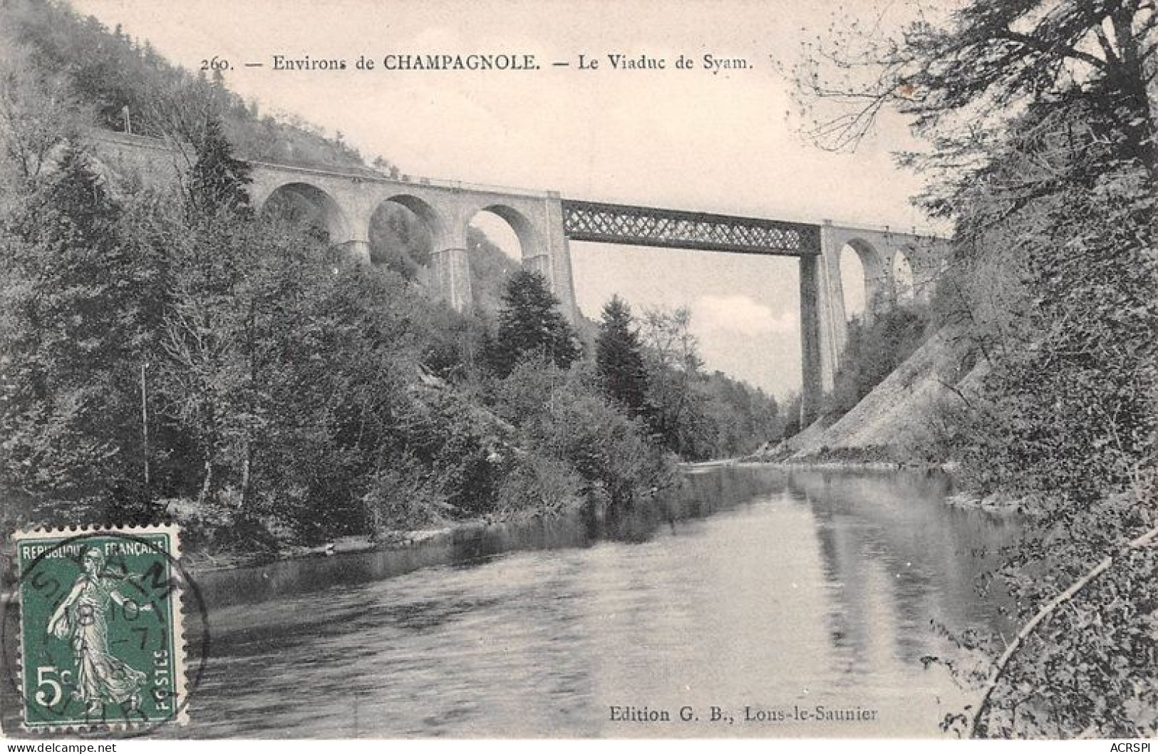 Environs De CHAMPAGNOLE Le Viaduc De Syam 8(scan Recto-verso) MA1405 - Champagnole