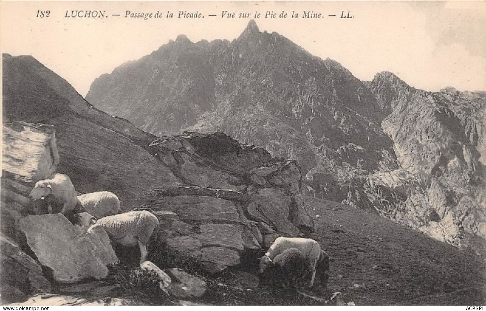 LUCHON Passage De La Picade Vue Sur Le Pic De La Mine 17(scan Recto-verso) MA1400 - Luchon