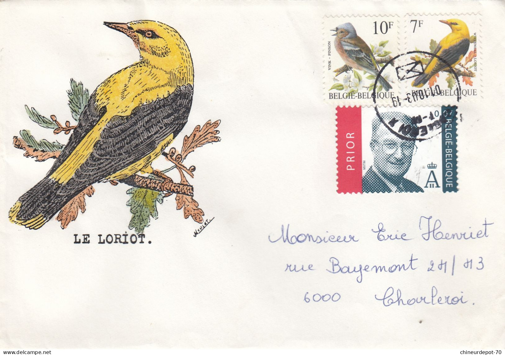 OISEAUX BUZIN  LE LORIOT - 1985-.. Vogels (Buzin)