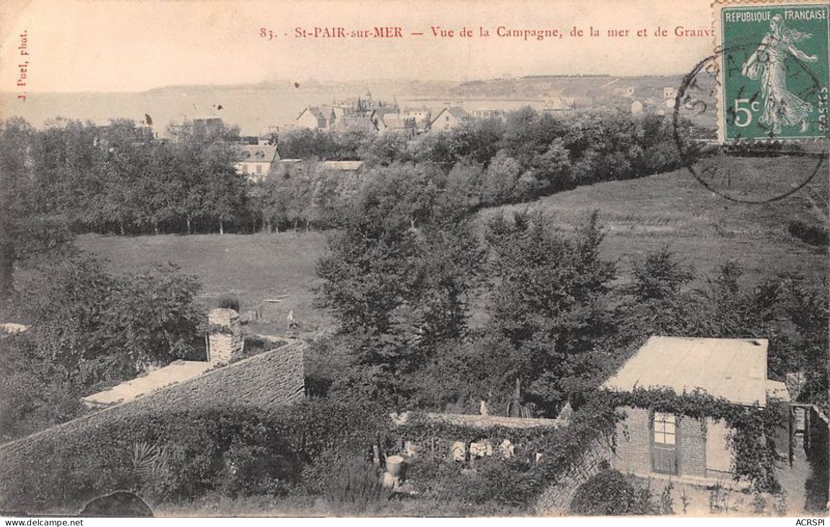 ST PAIR SUR MER Vue De La Campagne De La Mer 11(scan Recto-verso) MA1439 - Saint Pair Sur Mer