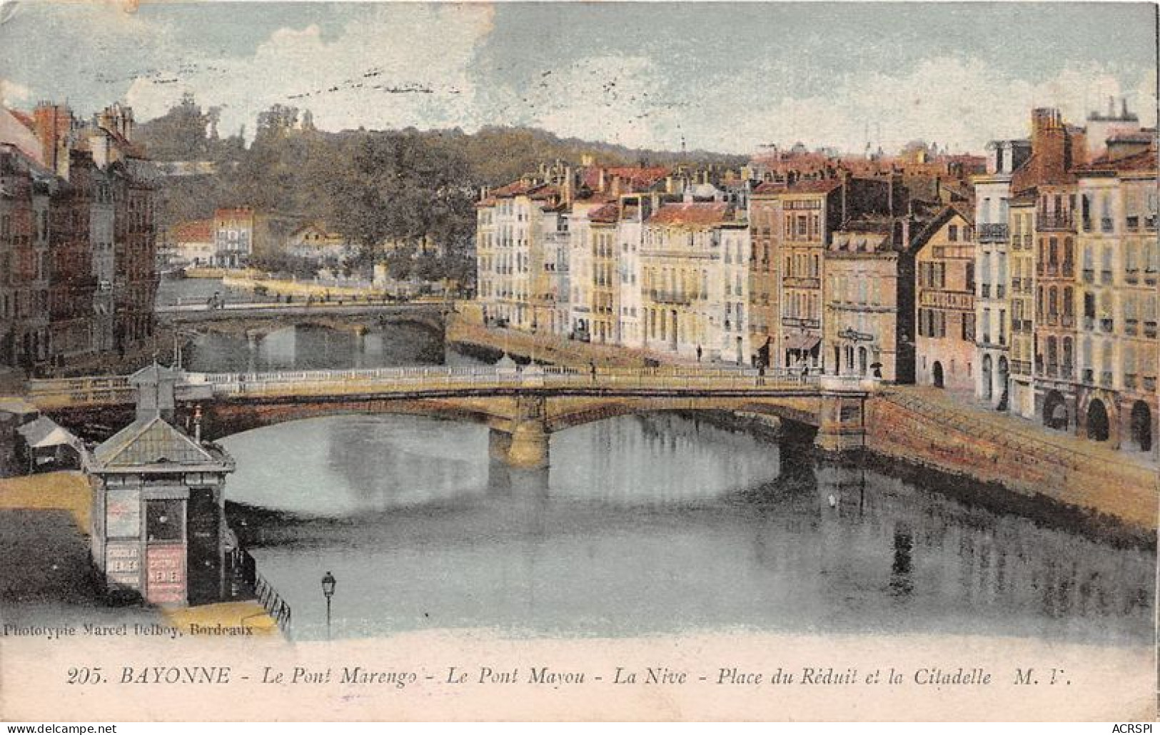 BAYONNE Le Pont Marengo Le Pont Mayou La Nive 18(scan Recto-verso) MA1435 - Bayonne