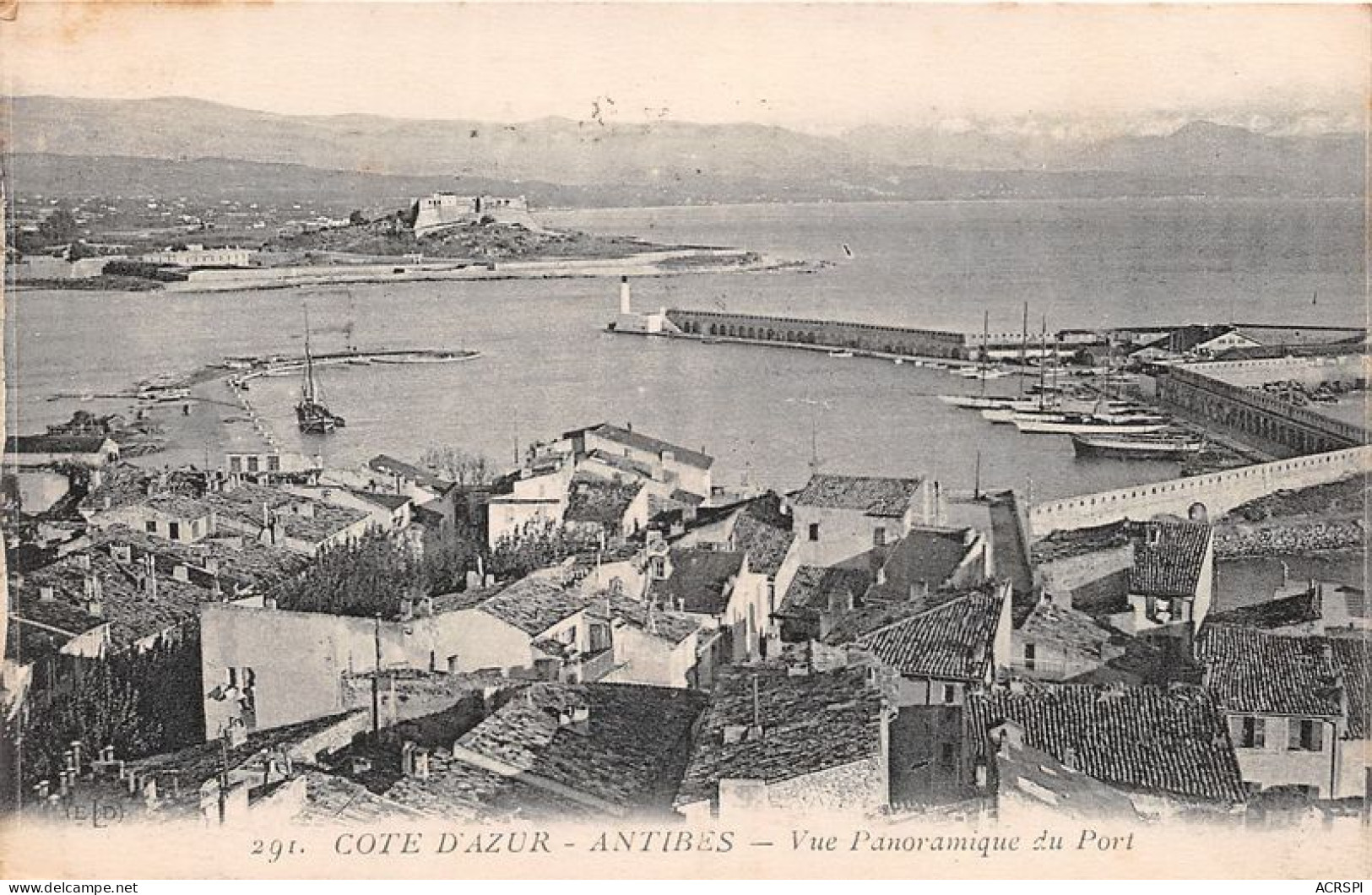 ANTIBES Vue Panoramique Du Port 19(scan Recto-verso) MA1430 - Antibes - Altstadt