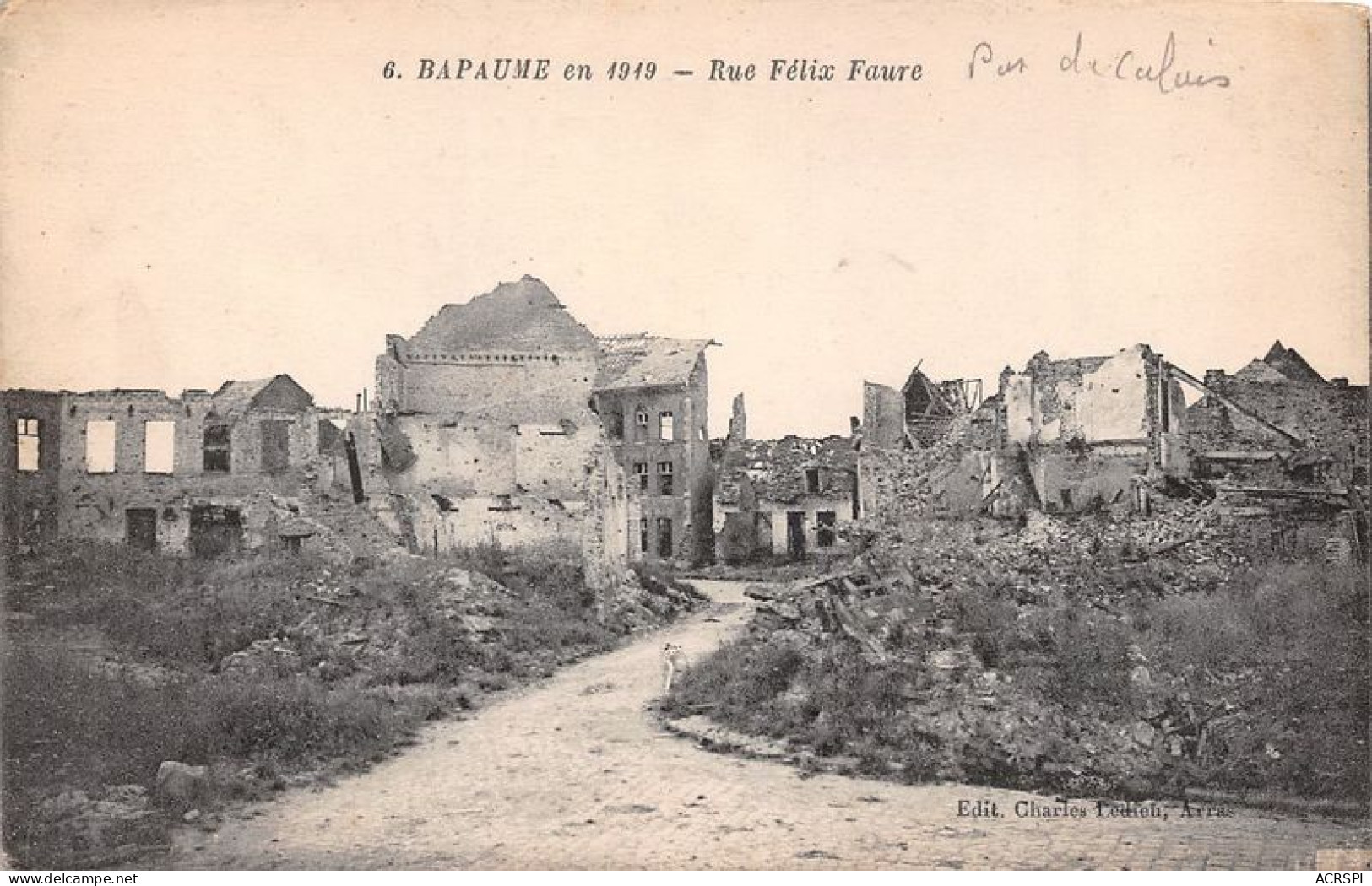 BAPAUME EN 1949 Rue Felix Faure 17(scan Recto-verso) MA1428 - Bapaume