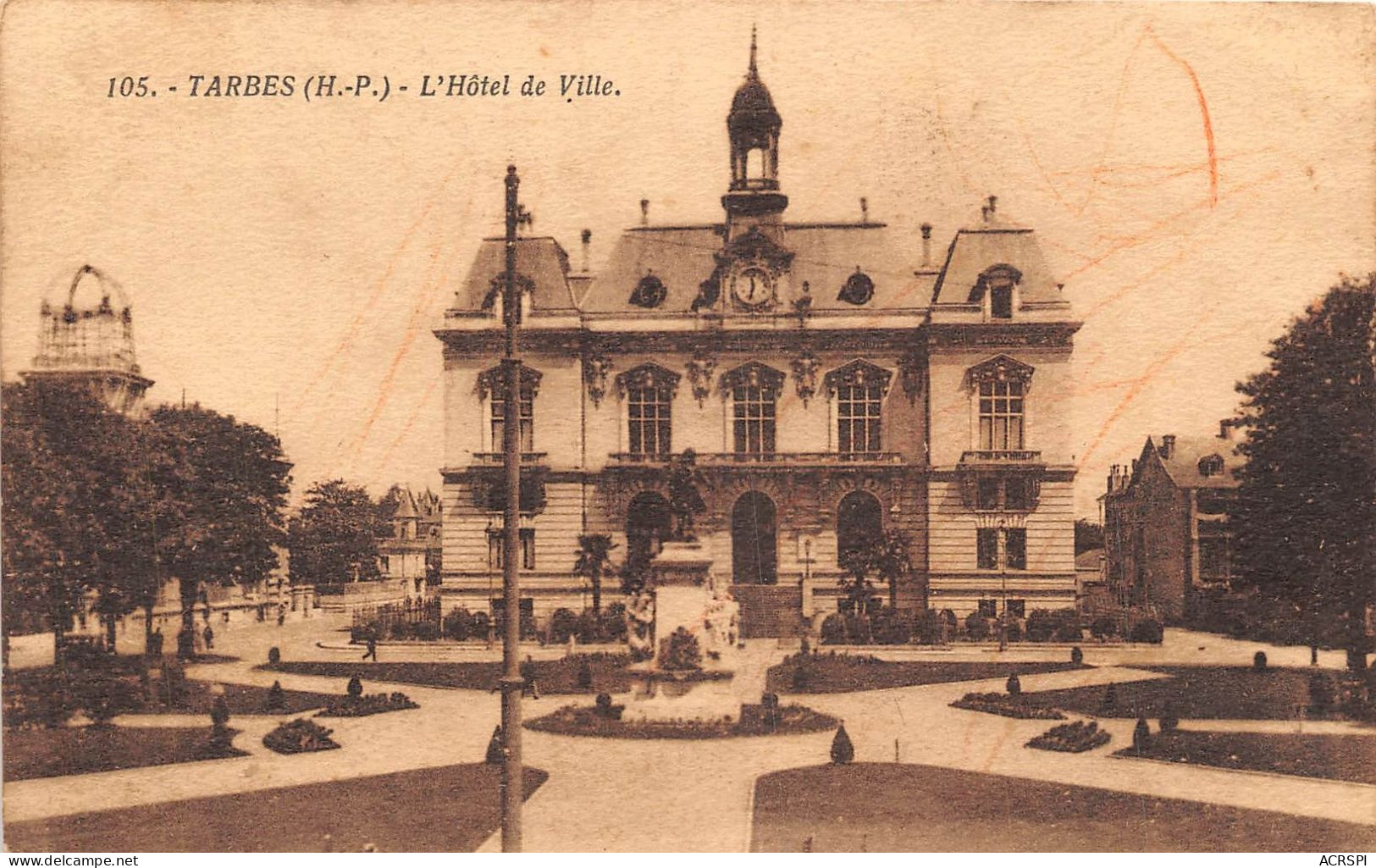 TARBES L Hotel De Ville 6(scan Recto-verso) MA1421 - Tarbes