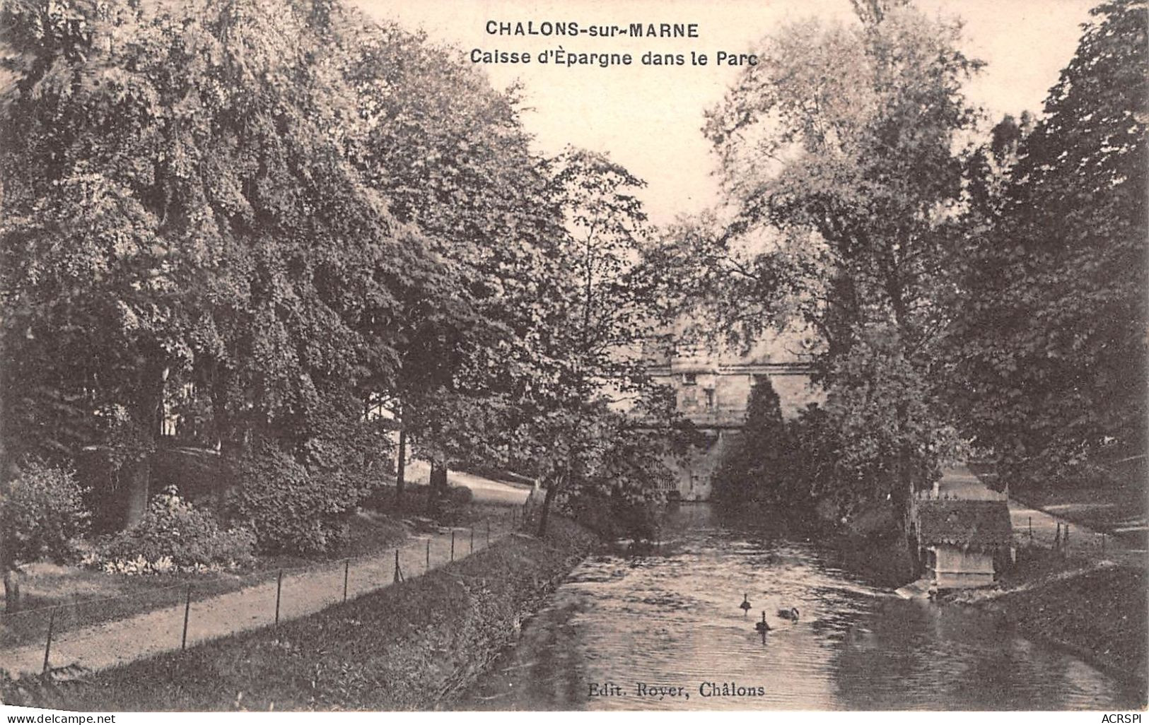 CHALONS SUR MARNE Caisse D Epargne Dans Le Parc 21(scan Recto-verso) MA1419 - Châlons-sur-Marne
