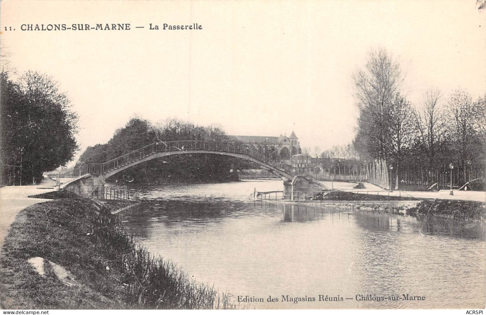 CHALONS SUR MARNE La Passerelle 25(scan Recto-verso) MA1419 - Châlons-sur-Marne