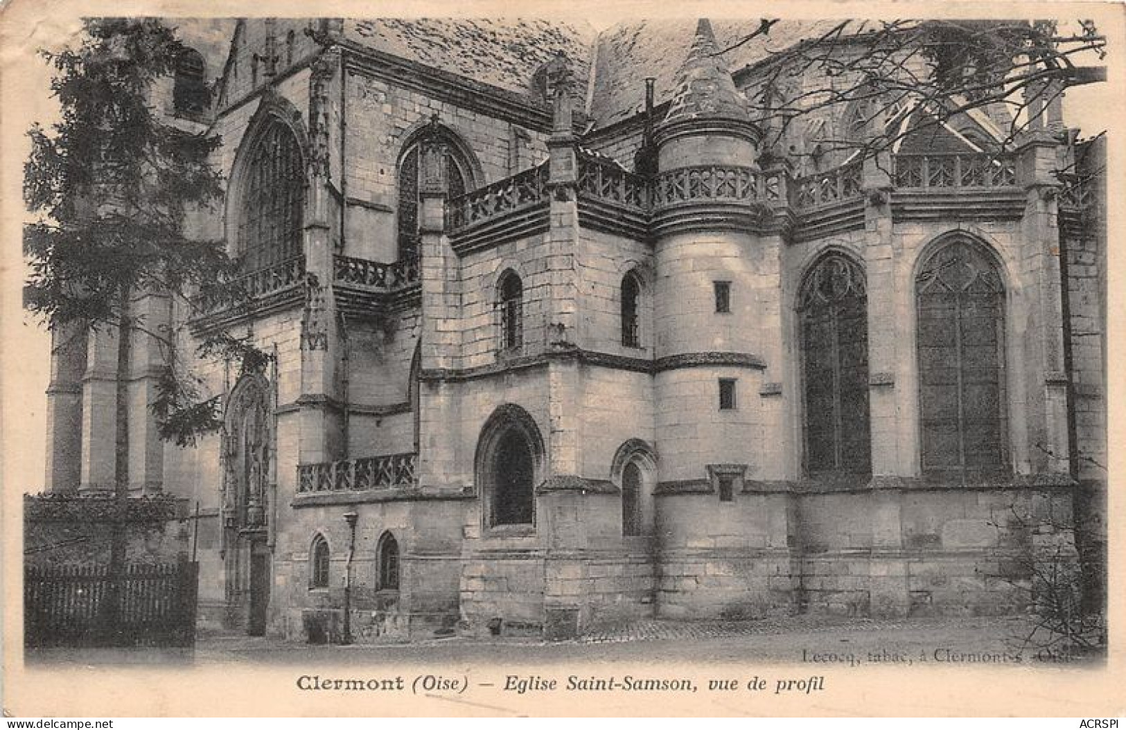 CLERMONT Eglise Saint Samson Vue De Profil 13(scan Recto-verso) MA1446 - Clermont