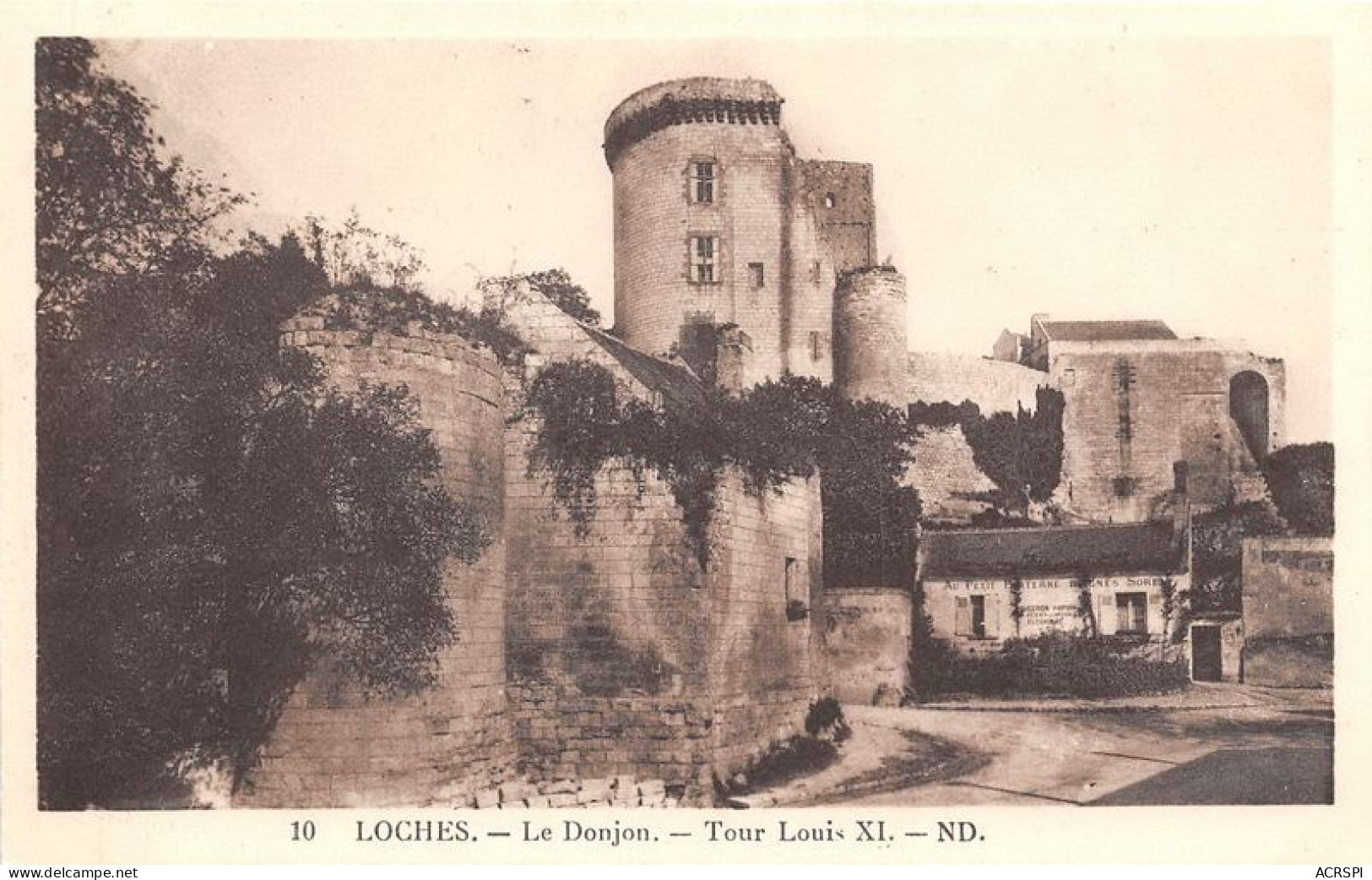 LOCHES Le Donjon Tour Louis XI 7(scan Recto-verso) MA1445 - Loches