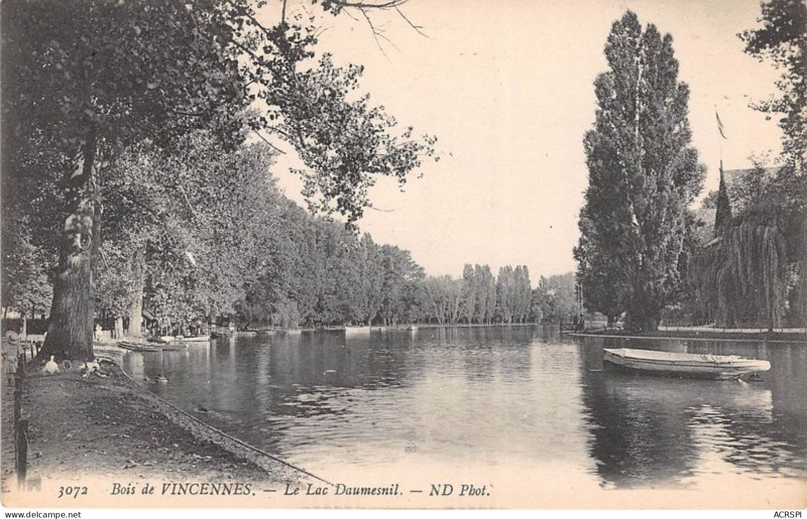 Bois De VINCENNES La Lac Daumesnil 9(scan Recto-verso) MA1443 - Vincennes