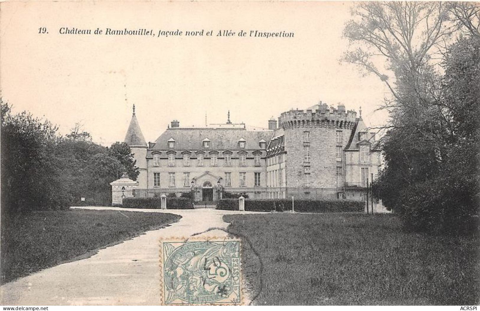 CHATEAU DE RAMBOUILLET Facade Nord Et Allee De L Inspection 21(scan Recto-verso) MA1443 - Rambouillet (Château)