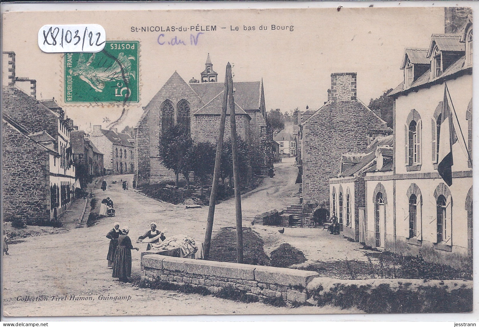 SAIN T-NICOLAS-DU-PELEM- LE BAS DU BOURG - Saint-Nicolas-du-Pélem