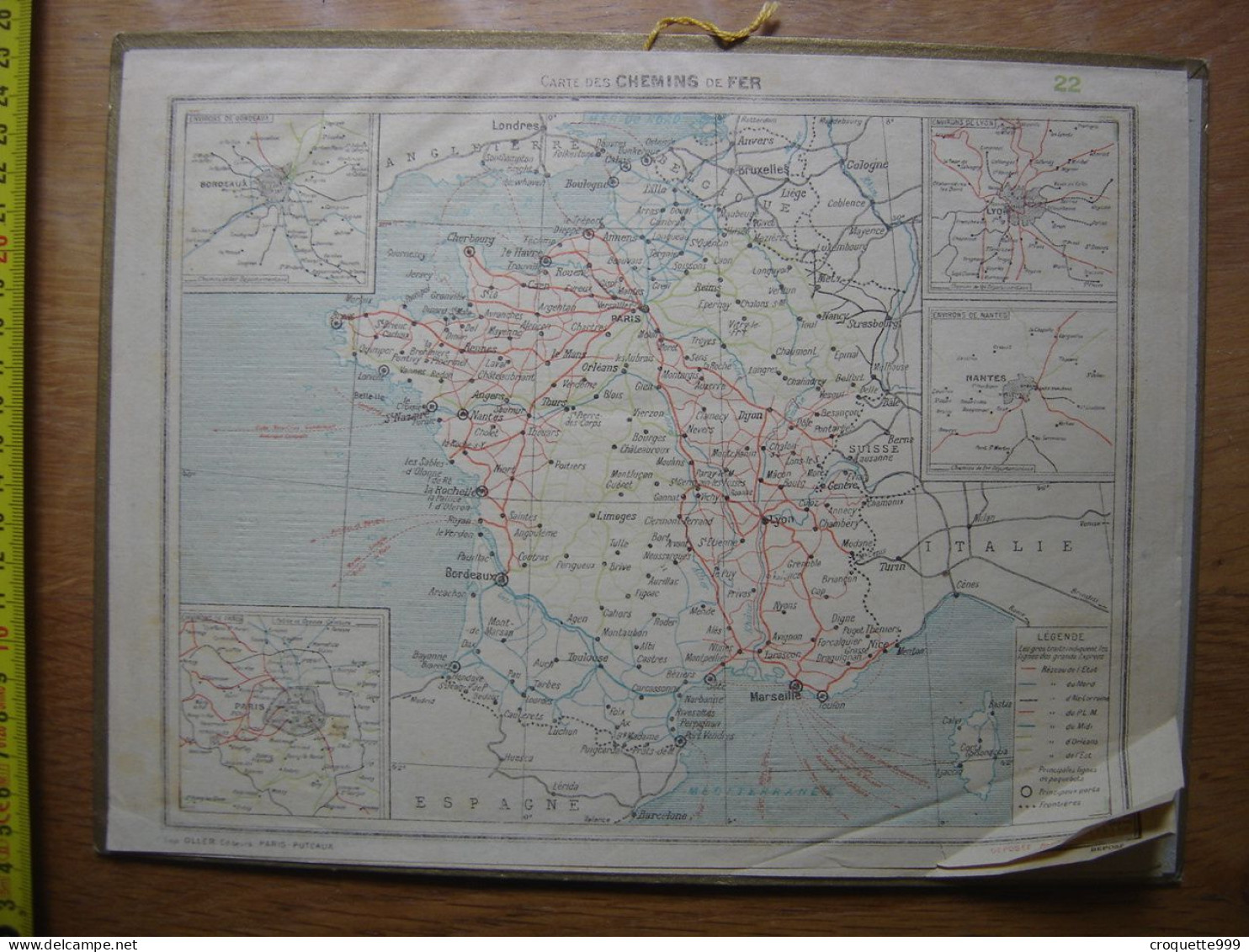 1936 Calendrier Almanach LA POSTE Cote D'Or L'ARRIVEE DU LONG COURRIER Bateau - Grossformat : 1921-40